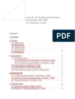 Syllabus and Synopses For The Preliminar - Oxford University