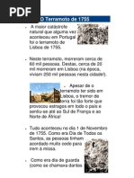 O Terramoto de 1755