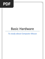 To Study About Computer Mouse