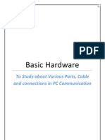 To Study About Various Parts, Cable and Connections in PC Communication