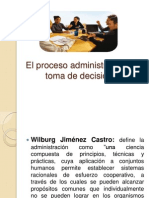 El Proceso Administrativo y La Toma de Decisiones Sesion 1