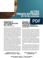 Actos Con Prado Esteban, en Barcelona. Noviembre 2012