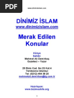 Mehmet Ali Demirbaş Merak - Edilen - Konular