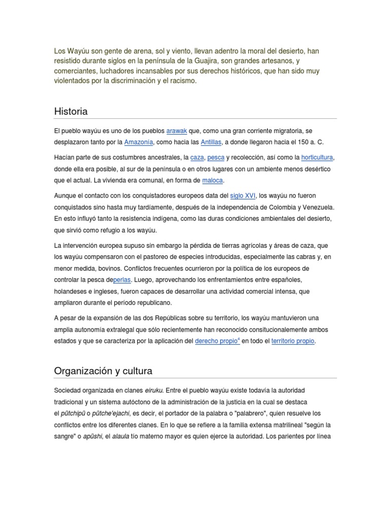 Wayuu | PDF