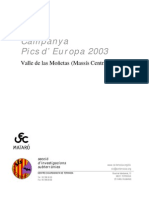 2003 Memòria Campaña Picos Europa (Valle de las Moñetas) CATALÀ