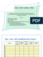 Place Value Intervention Pack-Preview