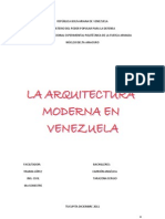 La Arquitectura Moderna en Venezuela