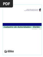 CADASTRO E CONTATOS DE TODAS AS AUTORIDADES DO ESTADO DE GOIÁS