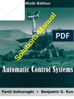 Automatic Control Systems 9th Solutions Manual