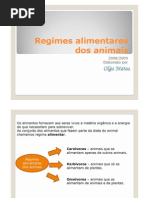 Regimes Aliment Ares Dos Animais