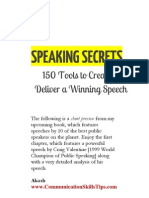 Public Speaking Secrets of Toastmasters World Champion