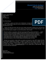 Sample Coverletter