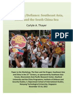 Thayer Deference/Defiance: Southeast Asia, China and The South China Sea.