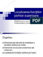 Localizarea Functiilor Psihice