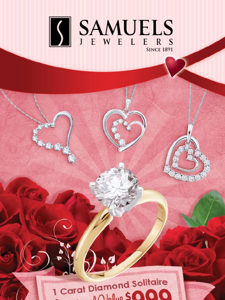 Samuels Jewelers Valentine's Day Catalog PDF Jewellery Diamond