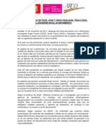 Los portavoces de PSOE, UPyD y ARCO finalizan, tras 9 días, el encierro en el Ayuntamiento de Coslada