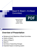 Basel III (Basel I, II & Basel Committee) : Neeraj Chauhan Haresh Ashar Keyur Shah Keshav Trehan