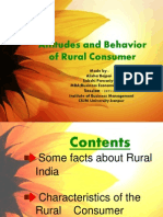 Attitudes and Behavior of Rural Consumer
