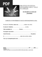 provérbios No dia de S