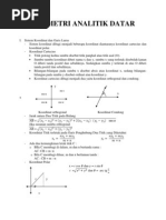 Geometri Analitik Datar