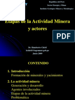 Etapas de La Minería y Actores