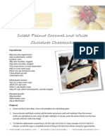 Salted Peanut Caramel and White Chocolate Cheesecake