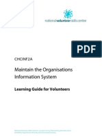 Maintain the Organisation_s Info System CHCINF2A