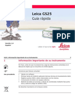 Leica GS25 QuickGuide Es