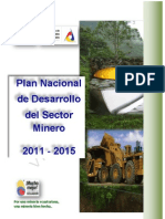 Plan Nacional de Desarrollo Minero