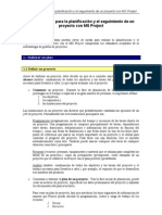 Planificacion Seguimiento Proyectos MSProject