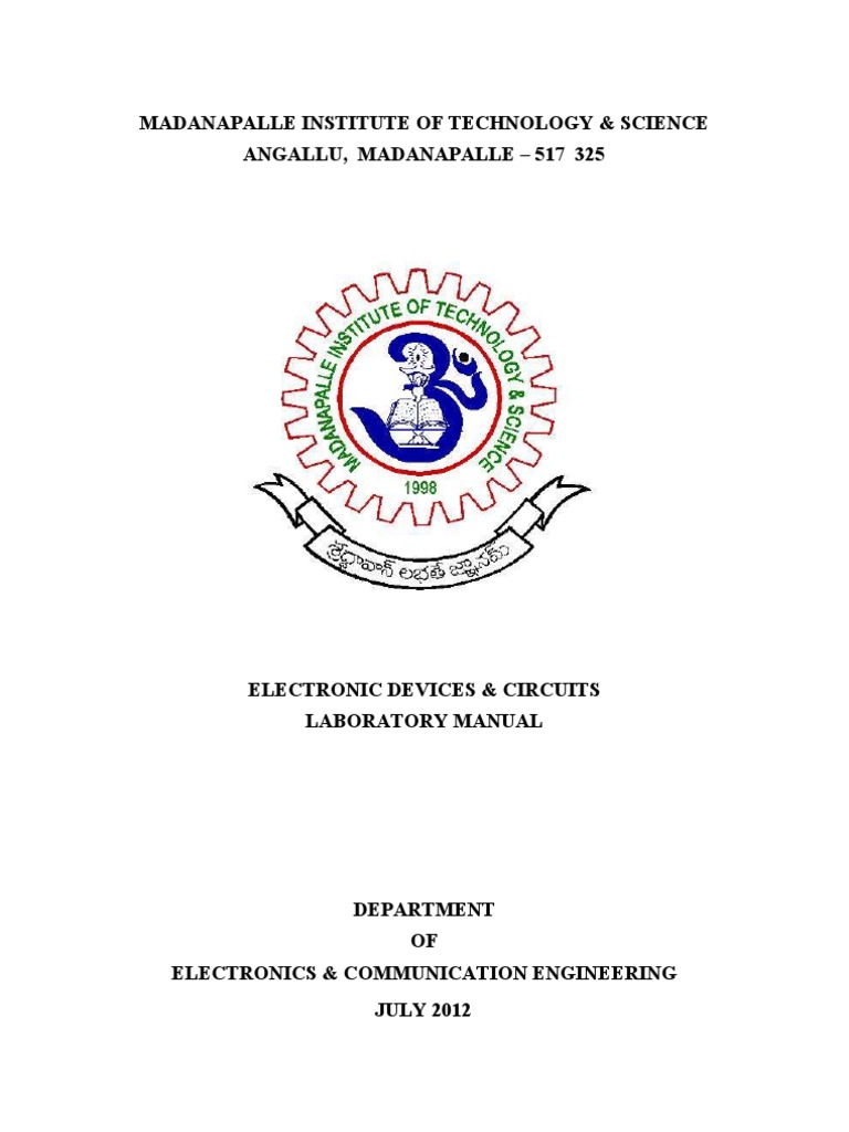 Madanapalle Institute of Technology & Science Angallu, Madanapalle ...
