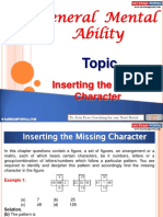 General Mental Ability Inserting Missing Character