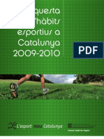 Encuesta de Hábitos deportivos de Catalunya_2009-2010