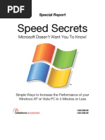 Windows XP and Vista Speed Secrets