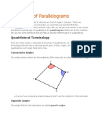 Properties of Parallelograms: Quadrilateral Terminology