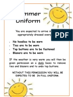 Policies - Summer Uniform