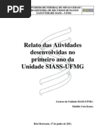 Relato de Atividades SIASS
