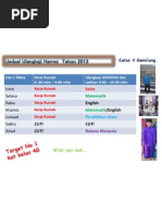 Jadual Waktu Belajar Di Rumah