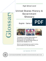 US History Government Bilingual Glossary Serbo Croatian-English