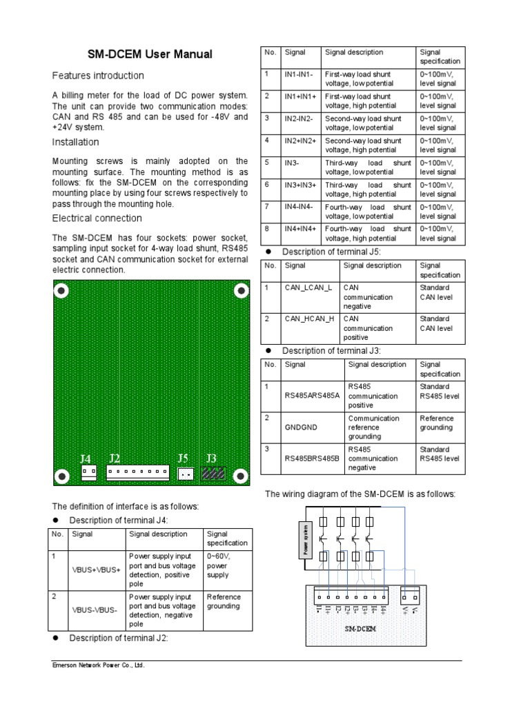 SM-DCEM User Manual Overview | PDF | Power Supply | Voltage