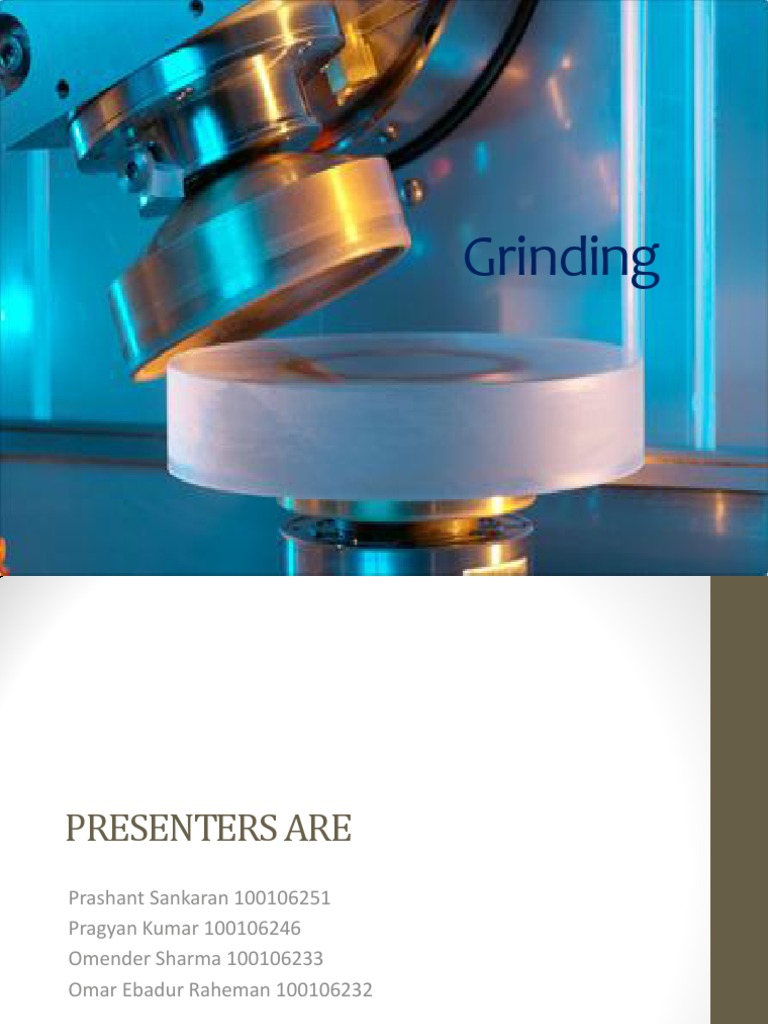 Grinding Techniques and Wheel Specifications | PDF | Grinding (Abrasive ...