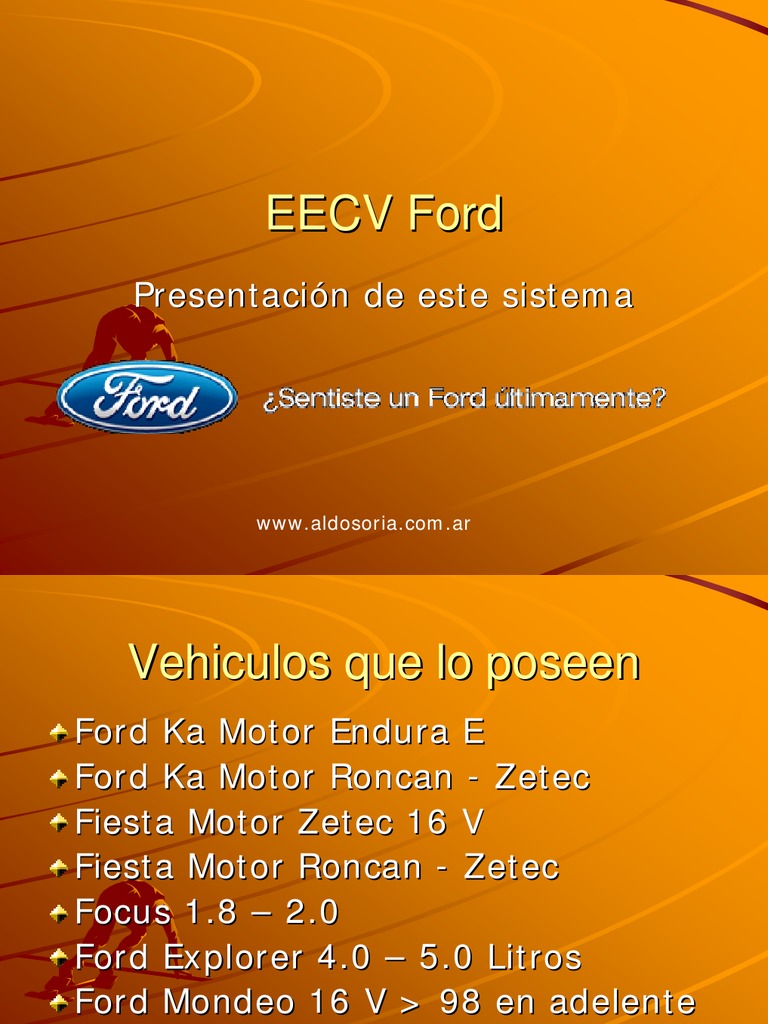 An Overview of the EECV Ford Engine Management System Sensors