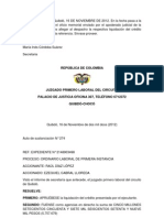 Auto Liquidatorio y Agencias en Derecho