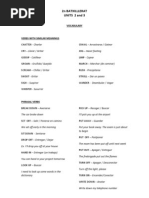 2n Batx - Vocabulary Units 2 and 3