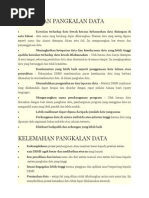 Kebaikan Dan Kelemahan Pangkalan Data