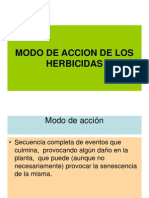 Modo de Accion de Los Herbicidas 2011