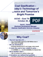 Coal Gasification – Today's Technology of Choice and Tomorrow's Bright Promise