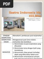 Materi Sastra Indonesia 1 Kls XII, Bhs