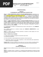 ESTATUTO SOCIAL JESUS É A SOLUÇÃO
