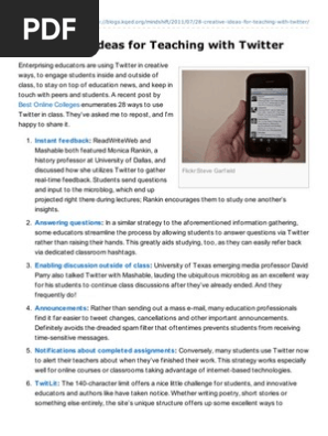 Blogs.kqed.Org-28 Creative Ideas for Teaching With Twitter
